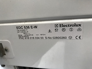 Pesumasin ja -kuivati Electrolux EWF 16929 , EDC 536 E-W (2 foto / 3)