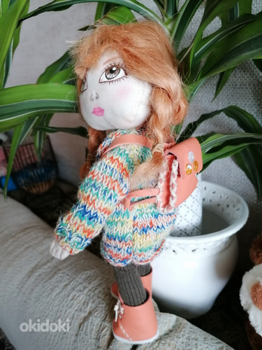 Текстильная игровая кукла ручной работы (фото #7)
