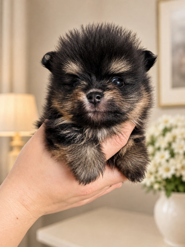 Pomeranian spits