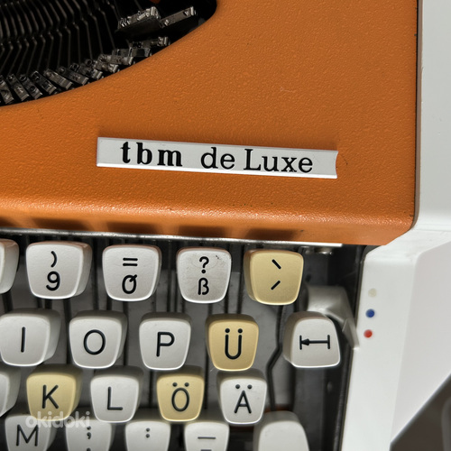 UNIS tbm de Luxe rariteetne trükimasin kirjutusmasin (foto #5)