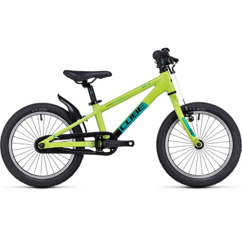 Новый детский велосипед Cube Cubie 160 RT, 16”, черный и зеленый