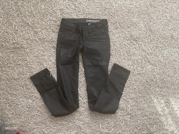 H&M кожаные skinny брюки (фото #1)