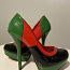 Naiste kingad. rohelised. suure kontsaga 38 39 (foto #1)