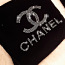 Chanel padjakatted-must samet kristallidega 2 tk (foto #1)