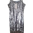 Вечернее платье с серебряными пайетками и подкладкой S/M (фото #1)