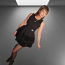 Черное платье с мехом М (фото #1)