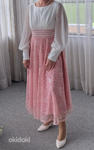 Розовое вечернее платье (фото #2)