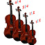 Скрипка + футляр, различные размеры (фото #1)