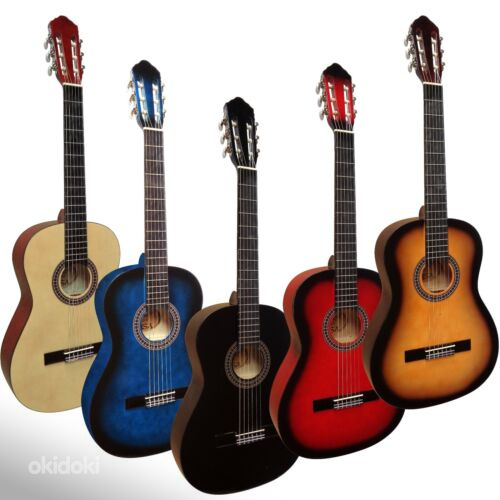 Классическая гитара 3/4 или 4/4 разных цветов +сумка (фото #1)