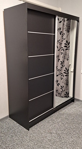 Uus peegliga riidekapp, laius 150cm. (1 foto / 3)