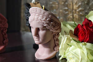 Küünlad. Küünal "Juno (Hera) Ludovisi pea" (8 foto / 8)