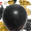Большой набор воздушных шаров - черные и золотые шары 109 шт. (фото #3)