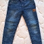 Детские утеплённые джинсы, размер - 110 (фото #1)