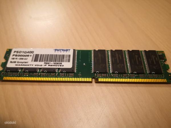 Память RAM Patriot DDR 1GB PC-3200 PSD1G400 PS000061 NEW (фото #2)