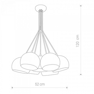 Rippvalgusti Nowodvorski Ball 6604 7x35W GU10 lamp Valge (4 foto / 4)