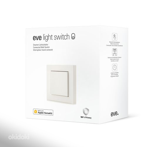 Выключатель света eve (Apple Homekit) (фото #1)