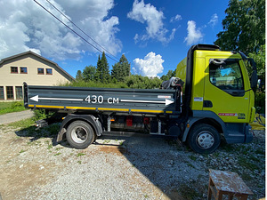 KALLURIVEOD KUNI 7,2t Muld, killustik, liiv, betoon,küttepuu