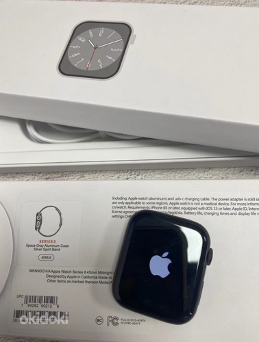 Apple Watch Series 8 45mm Black & White (Replica) (foto #3)