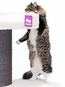 Kraapimispuu Maine Coon 117 PETREBELS, valge või must (8 foto / 10)