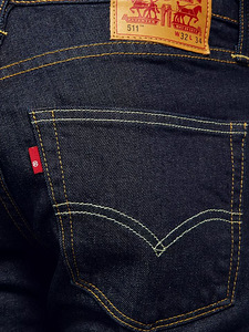 Levi's 511 Slim Fit Rock Cod Jeans, Flat Indigo джинсы (3 фото из 3)
