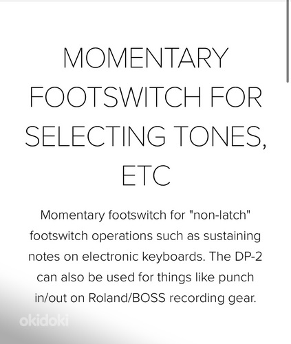 Roland dp-2 pedal switch / педаль (фото #3)