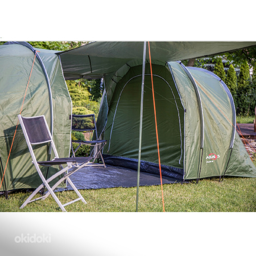 Палатка для кемпинга GOBI 6B зеленый/оранжевый (фото #6)