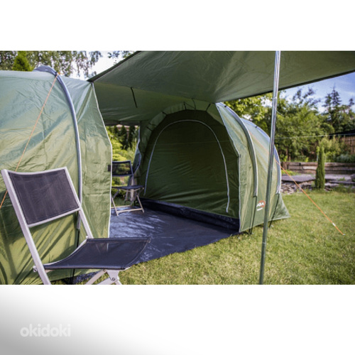 Походная палатка GOBI 8 серая/зеленая или зеленая/оранжевая (фото #8)