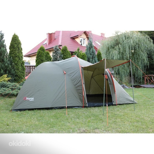 Палатка Stella3, серая/зеленая или зеленая/оранжевая (фото #10)