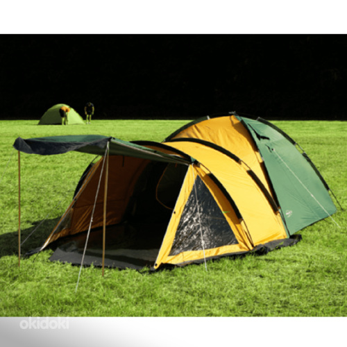 Палатка Traper 4-х местная, зелено/серая или желто/зеленая (фото #8)
