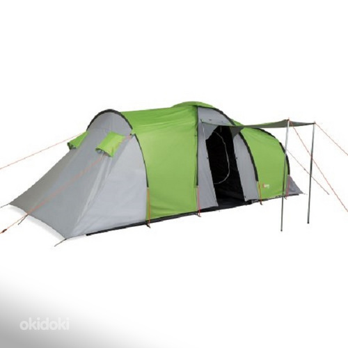 Палатка Clif, 8 человек, зелено-серая или зелено-оранжевая (фото #1)