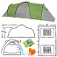 Палатка Clif, 8 человек, зелено-серая или зелено-оранжевая (фото #4)