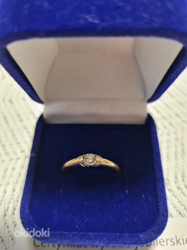 Золотое кольцо с бриллиантами (фото #2)