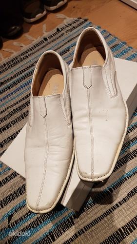 Белые мужские туфли №44 (фото #1)