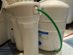 Pöördosmoosi veefilter on läbinud ainult 200 liitrit. (1 foto / 6)