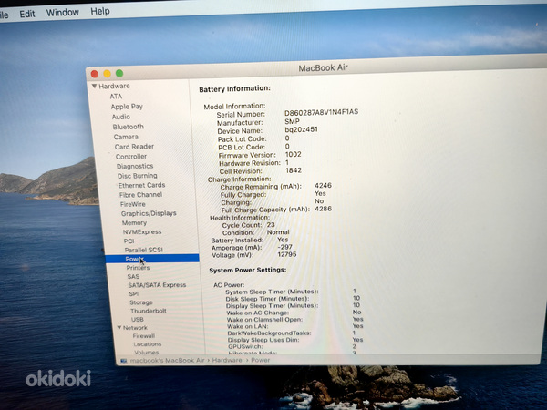MacBook Air 2020, 13,3', 1,1GHz, i3, 8GB, 256GB Nagu uus! (foto #6)