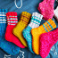 Тёплые вязаные детские носки (фото #1)