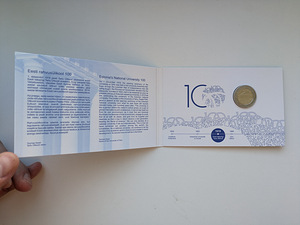 Eesti 2€ mündikaart 2019 Rahvusülikool100 (3 foto / 3)