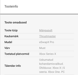 Mängupult Thrustmaster Eswap X Pro (5 foto / 5)