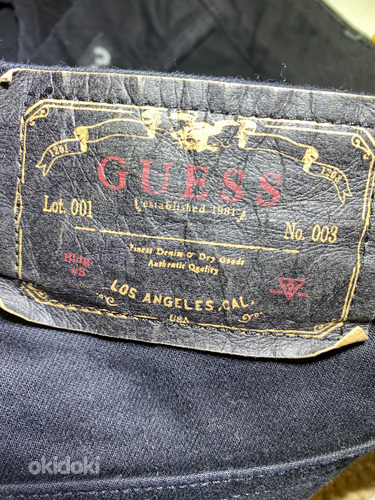 Черные мужские джинсы Guess, размер 31 (фото #7)