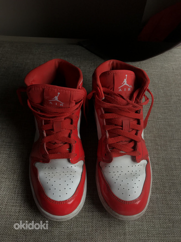 Nike Air Jordan 1 Red/White-Pollen "Barcelona" 9,5 (40) (foto #5)