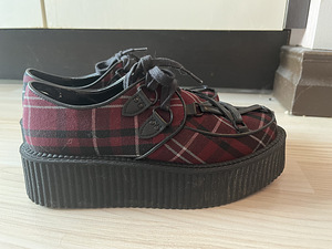 KILLSTAR - Hexellent Creepers - Blood Tartan / naiste krepid (3 foto / 6)