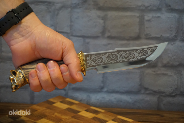 Нож ручной работы. Охотничий нож.Käsitsi valmistatud nuga. (фото #6)