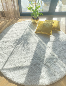 Valge ümmargune vaip 160cm (2 foto / 2)