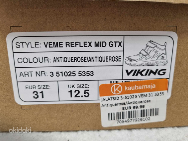 НОВИНКА! Ботинки Viking Veme Reflex mid GTX весна/осень, s 31. (фото #2)