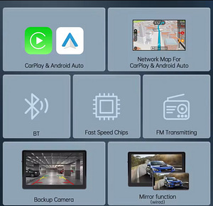 7" carplay/android auto + tagurduskaamera (4 foto / 10)