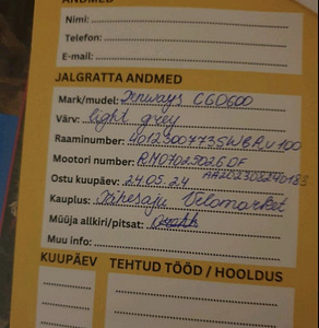 Elektrijalgratas TENWAYS CGO600 PRO, läbisõit 43 km! (3 foto / 5)