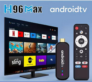 Android TV Stick H96+ IPTV 1500 Kanalit (2 foto / 4)