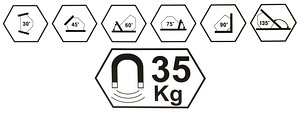 Magnetkeevitus nelinurkne 50Lb. (6 foto / 8)