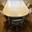 Конференц-стол iKEA-BEKANT + 9 стульев ÖRFJÄLL (фото #1)