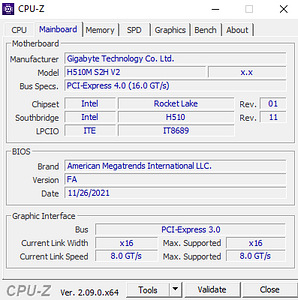 GIGABYTE H510M H V2 LGA1200 DDR4 (2 foto / 2)